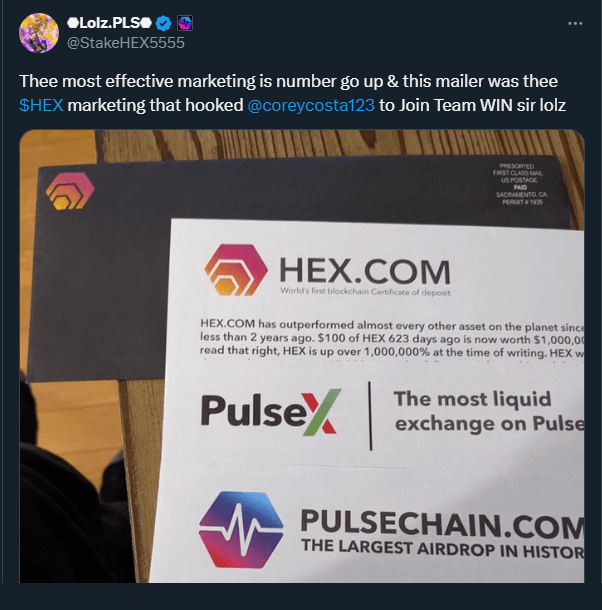 HEXpostcards Tweet